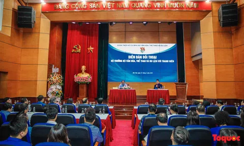 Bộ trưởng Nguyễn Văn Hùng đối thoại với thanh niên: Đoàn kết, dân chủ một cách thực chất để đưa "con thuyền" VHTTDL đến đích