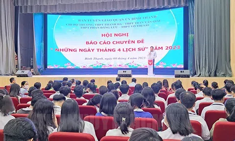 Quận Bình Thạnh: Hơn 1.200 giáo viên, học sinh nghe báo cáo chuyên đề "Những ngày tháng 4 lịch sử”