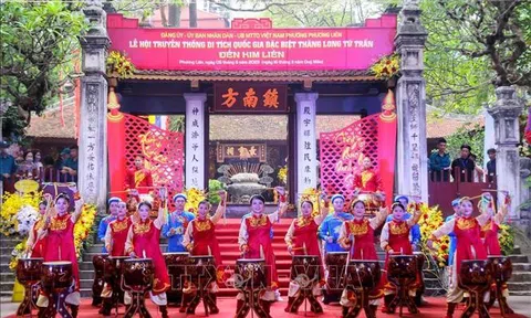 Hà Nội: Lễ hội truyền thống đền Kim Liên tưởng nhớ công đức thần Cao Sơn Đại Vương