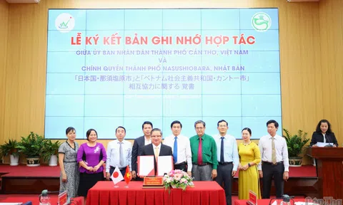 TP Cần Thơ và chính quyền TP Nasushiobara (Nhật Bản) ký kết Bản ghi nhớ hợp tác trong lĩnh vực nông nghiệp và du lịch