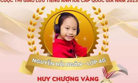 Bốn học sinh Trường tiểu học Thọ Sơn (Việt Trì) đoạt 5 Huy Chương Vàng cuộc thi Tiếng Anh IOE cấp Quốc gia năm 2023