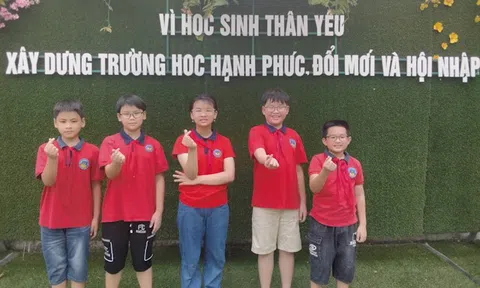 Thành phố Lào Cai: 5 học sinh Trường Tiểu học Lê Ngọc Hân đoạt giải thi tiếng Anh cấp quốc gia 2023