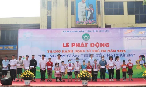 TP Vĩnh Yên (Vĩnh Phúc): Phát động Tháng hành động vì trẻ em năm 2023 với chủ đề “Chung tay giảm thiểu tổn hại trẻ em”