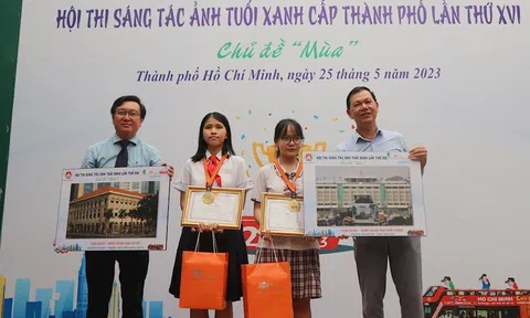 Tổng kết và trao giải hội thi Sáng tác ảnh Tuổi xanh lần XVI năm học 2022 - 2023