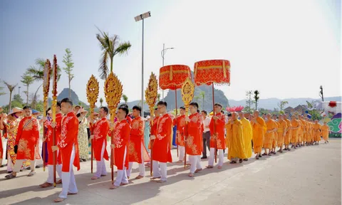 Tưng bừng Lễ Phật đản đầu tiên PL.2567 - DL.2023 Ban Trị sự GHPGVN huyện Minh Hoá