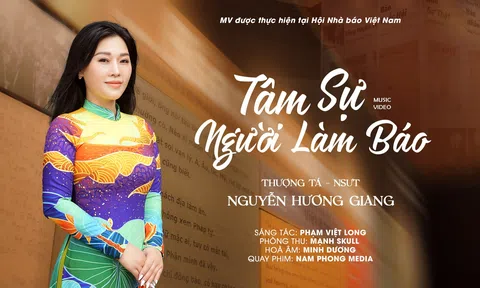 NSƯT Hương Giang thể hiện thành công ca khúc “Tâm sự người làm báo”, một sáng tác của nhạc sỹ Phạm Việt Long