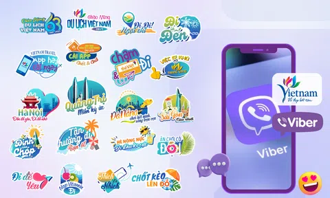 Ra mắt bộ sticker chào mừng 63 năm thành lập ngành du lịch trên kênh Viber Tổng cục Du lịch