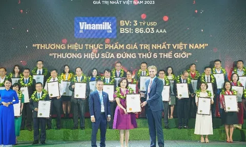 Vinamilk thăng hạng về cả giá trị và tính bền vững của thương hiệu theo công bố mới từ Brand Finance