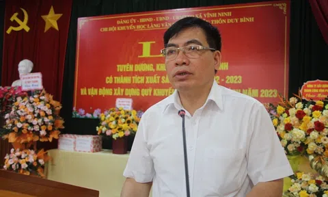 Xã Vĩnh Ninh, Vĩnh Tường (Vĩnh Phúc): Tuyên dương học sinh xuất sắc, vận động ủng hộ Quỹ Khuyến học làng Duy Bình