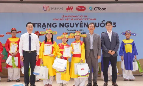 Lễ phát động cuộc thi toàn quốc “Cùng Đức Việt & O’food trở thành Trạng nguyên tuổi 13”- Lần thứ ix - năm 2023