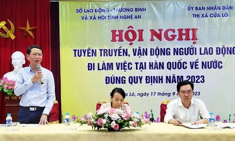 Hội nghị tuyên truyền, vận động người lao động đi làm việc tại Hàn Quốc về nước đúng quy định năm 2023