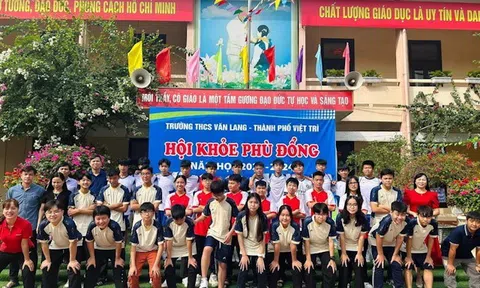 Trường THCS Văn Lang gặp mặt huấn luyện viên, vận động viên tham gia hội khỏe Phù Đổng  thành phố Việt Trì năm 2023