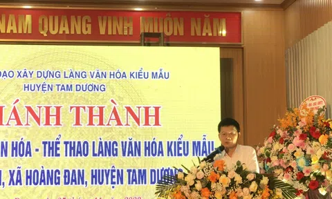 Khu thiết chế văn hóa kiểu mẫu làng Chằm (Hoàng Đan - Tam Dương - Vĩnh Phúc) đi vào hoạt động, góp phần nâng cao đời sống nông thôn mới