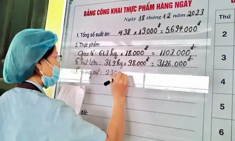 Bếp ăn bán trú các trường học ở Thanh Ba (Phú Thọ) an toàn, đủ chất dinh dưỡng