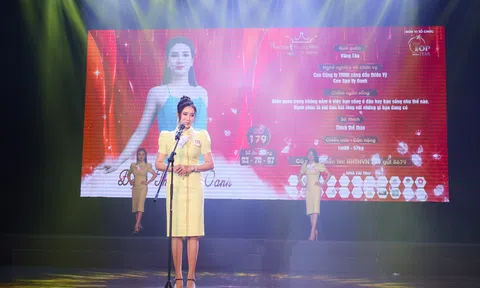 Vẻ đẹp ngọt ngào của doanh nhân Đặng Thị Yên Oanh sẽ xuất hiện trong đêm chung kết Hoa hậu Thương hiệu Việt Nam 2023