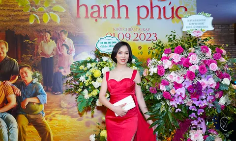 Á Hậu Lê Thị Khánh Vân tham dự buổi ra mắt phim “Chạm vào hạnh phúc” của đạo diễn Mai Long tại CGV Vincom Metropolis Liễu Giai Ngọc Khánh