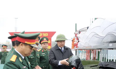 Lập Thạch (Vĩnh Phúc): Ra quân huấn luyện đầu năm, phát động thi đua “Tiếp bước chiến sĩ Điện Biên - Tiến lên giành 3 Nhất"