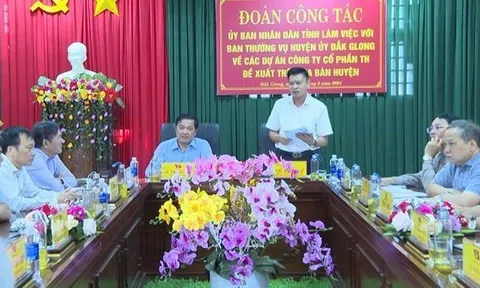 Đắk Nông: Tạo điều kiện triển khai 3 dự án quy mô lớn trên địa bàn huyện Đắk GLong của Công ty Cổ phần Tập đoàn TH