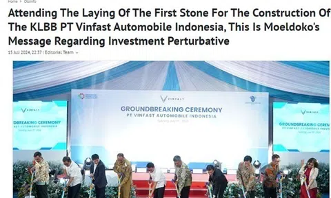 Chánh văn phòng Tổng thống Indonesia: Nhà máy VinFast sẽ thúc đẩy tăng trưởng khu vực