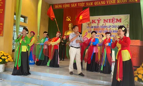 Kỷ niệm 10 năm thành lập Câu lạc bộ Hát Xoan - hát Chèo xã Minh Côi: Giữ gìn và phát huy giá trị nhạc cụ cổ truyền