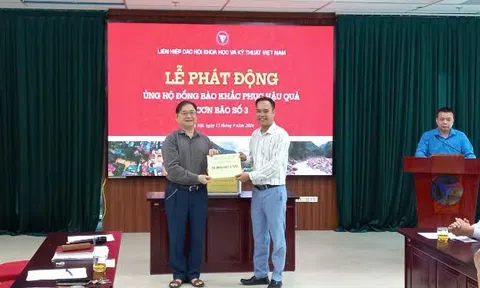 Liên hiệp các Hội Khoa học và Kỹ thuật Việt Nam: Phát động ủng hộ đồng bào khắc phục hậu quả cơn bão số 3