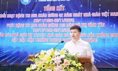 Ngành Giáo dục và Đào tạo TP Vĩnh Yên tri ân các nhà giáo nhân kỷ niệm 42 năm ngày Nhà giáo Việt Nam