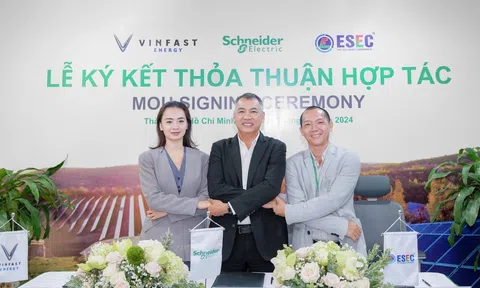 VinFast Energy, Schneider Electric và ESEC hợp tác thúc đẩy giải pháp pin lưu trữ và quản lý năng lượng