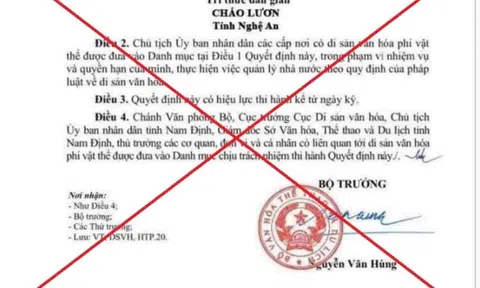 Xử lý người tung tin cháo lươn Nghệ An là di sản phi vật thể quốc gia