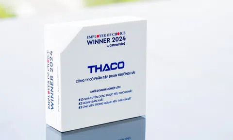 THACO được vinh danh “Top 2 nhà tuyển dụng được yêu thích nhất ngành sản xuất năm 2024”