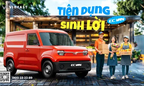 Không chỉ “rần rần” trên mạng, VinFast EC Van còn được nhiều chủ hộ kinh doanh gia đình săn đón