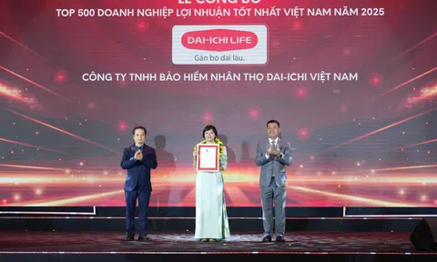 Dai-ichi Life Việt Nam tiếp tục được vinh danh trong Top doanh nghiệp lợi nhuận xuất sắc năm 2025