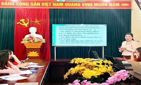 Trường THCS Kỳ Tân tổ chức hội thảo chuyên môn “Thiết kế các hoạt động học và tích hợp giáo dục cho học sinh trong môn học”