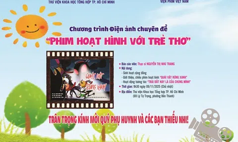 Nhiều hoạt động hấp dẫn tại Chương trình Điện ảnh chuyên đề "Phim Hoạt hình với trẻ thơ" tháng 11/2025