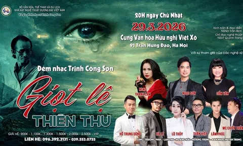 "Giọt lệ Thiên Thu": Đêm nhạc đặc biệt tưởng nhớ 25 năm ngày mất của nhạc sĩ Trịnh Công Sơn