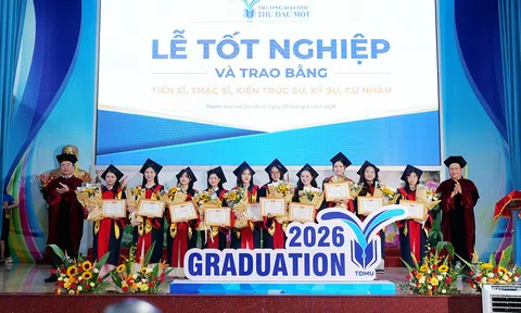 Hơn 4.000 học viên, sinh viên Trường Đại học Thủ Dầu Một nhận bằng tốt nghiệp năm 2026