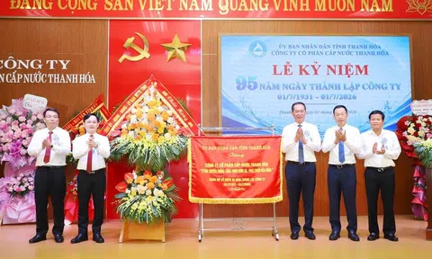 Công ty CP Cấp nước Thanh Hóa kỷ niệm 95 năm thành lập, hướng tới mục tiêu phục vụ 330.000 khách hàng vào năm 2030
