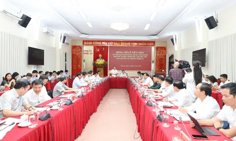 Phó Thủ tướng Lê Tiến Châu yêu cầu Nghệ An quyết liệt thực hiện mục tiêu tăng trưởng hai con số