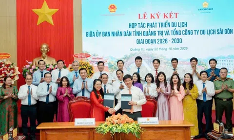 Quảng Trị hợp tác Saigontourist Group giai đoạn 2026–2030, kết nối di sản, biển và văn hóa hướng tới Năm Du lịch quốc gia 2027
