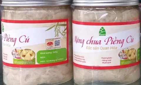 Thơm, ngon măng chua Piềng Cú của dân tộc Thái xã Phú Nghiêm, huyện vùng cao Quan Hóa