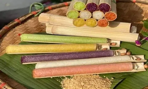 Dẻo, thơm cơm lam Pù Luông