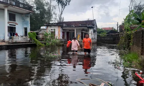 Xã Quảng Thái, huyện Quảng Xương (Thanh Hóa): Ngập úng nghiêm trọng tại nhiều khu dân cư