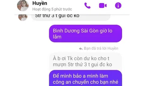 Nhiều người sập bẫy từ tin nhắn mượn tiền từ tài khoản Facebook bị hack