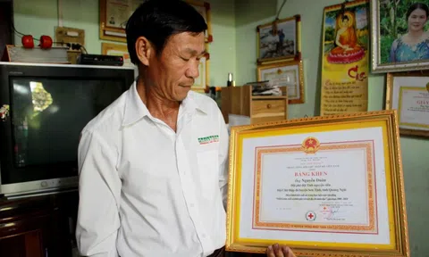 Quảng Ngãi: Lão nông dành tâm huyết cả đời cho hoạt động từ thiện