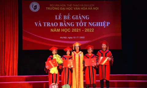 Hà Nội: Trường Đại học Văn hóa tổ chức lễ bế giảng và trao bằng tốt nghiệp năm học 2021 - 2022