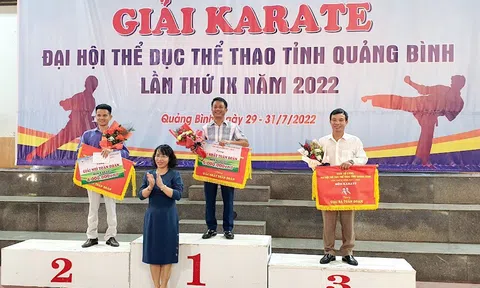 Nhiều dấu ấn tại giải Karate Đại hội Thể dục - Thể thao tỉnh Quảng Bình 2022
