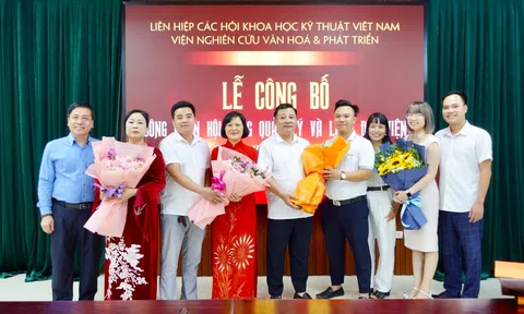 Lễ công bố công nhận Hội đồng quản lý và lãnh đạo Viện Nghiên cứu Văn hóa và Phát triển nhiệm kỳ 2024 - 2029