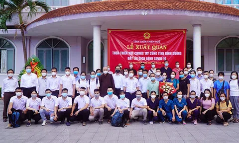 TT-Huế tiếp tục tăng cường y bác sĩ vào hỗ trợ Bình Dương chống dịch