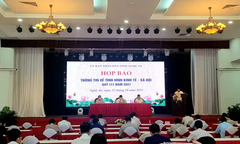 Họp báo tình hình kinh tế, xã hội tỉnh Nghệ An 9 tháng năm 2021