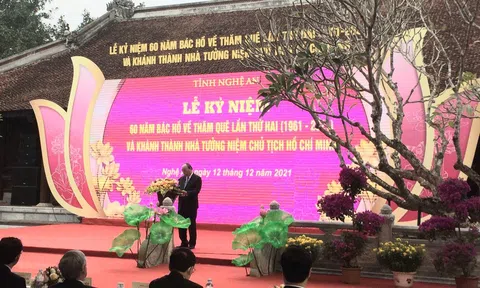 Lễ kỷ niệm 60 năm Bác Hồ về thăm quê lần thứ hai (1961 - 2021) và khánh thành Nhà tưởng niệm Chủ tịch Hồ Chí Minh