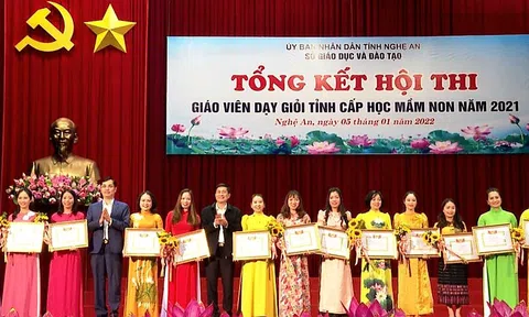 Nghệ An: Tổng kết hội thi Giáo viên dạy giỏi tỉnh cấp học mầm non năm 2021